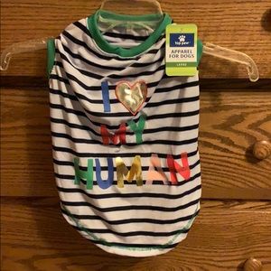 Puppy shirt I ❤️ my human. Top Paw from Petsmart